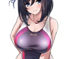 [말딸] 경영 수영복 플래시