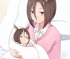 말딸)자식을 품에 안고 안도하는 에어 그루브