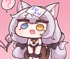 (라오진)머리에 종이가 붙은 페로