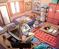 남친이 있는 여자 오타쿠 그림쟁이의 방