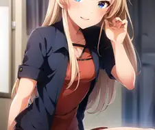 @, AI) 금발 갸루가 되어버린 시즈카