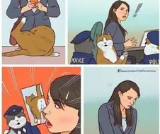 몰카 촬영으로 잡혀가는 만화.manwha