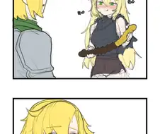 공주와 기사가 빼뺴로 게임하는 만화.manhwa