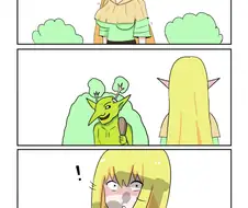 고블린에게 습격당한 엘프