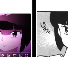 란마 1/2 리메이크,원작 만화 비교