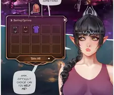 발더스3) 노틸로이드에서 홀딱 벗겨진 섀도하트의 옷을 고르는 만화