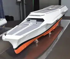 한국형 무인기모함 디자인들