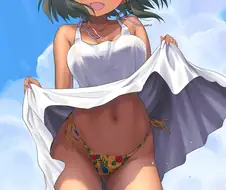 @) 후방 나탈리아 원피스 비키니 짤