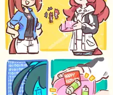 말딸) 건전지 먹는 부르봉.manga