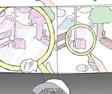상대방의 알몸이 보이는 안경 망가. manga