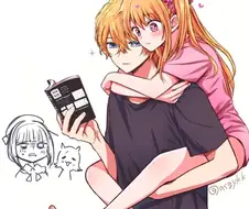 최애의아이. 다시뜨고있는 아쿠루비 팬아트