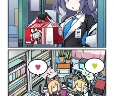 [블루아카] 얘들아 엄마가 치킨사왔다