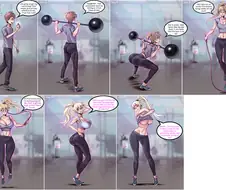 헬스장에서 주는 스테로이드를 복용하고 TS당하는 만화