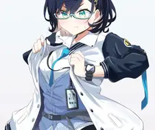 블루아카)의외로 셔츠 못 잠구는 아이.manga