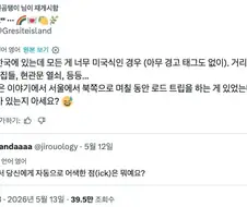 한국을 배경으로 한 어느 해외 팬의 팬픽에서 어색한 부분