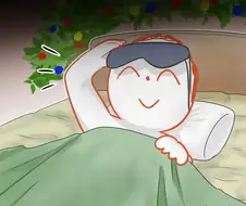 (블루아카) 산타한테 크리스마스 선물을 받은 선생님.