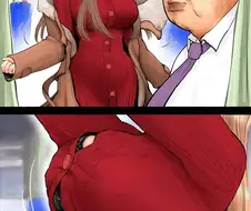 후방)버스에 어디서 많이 본 남자가 앉아있다.manga