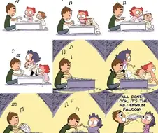 한 가족의 가장이 레고 조립하기