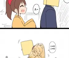 @) 프로듀서에게 담요 입혀주는 미나코.manga