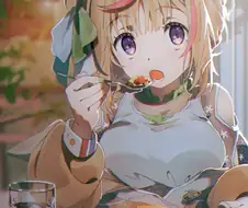 버튜버) 오무라이스 먹는 오마룽