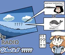 바다에서 무언가를 발견한 미해군 manhwa.