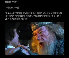 해리포터) 덤블도어는 차분히 말했다