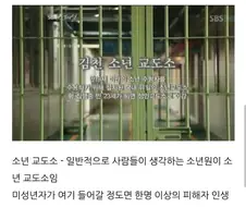 소년원과 소년 교도소의 차이점
