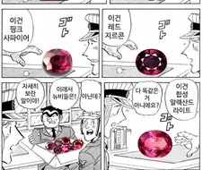 다양한 보석들을 알아보는 만화