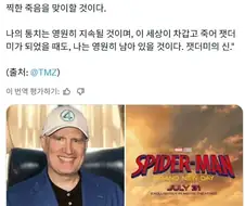 저주를 퍼붓고 있는 마블 MCU 대빵