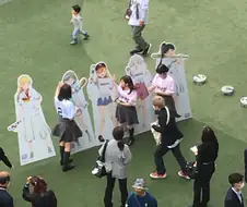 러브라이브)야구장 판넬 촬영.manga