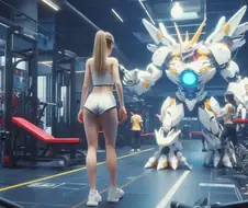 빙) 신성한 헬스장에 야한 옷 입고온 여자에 빡친 워그레이몬