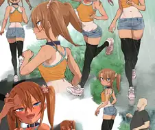 소나기 맞은 메스가키와 오빠