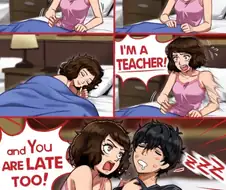 학교에 늦었어!!