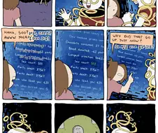 사망 후 인생스탯을 보여주는 만화.manhwa