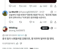 중국인: 그정돈 아님;;