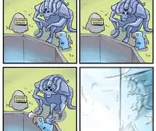 카오스신 친취의 대악마가 탄생하게된 배경 스토리 만화.jog