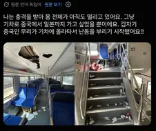 기차에서 중국인무리에게 피해를 본 독일인...
