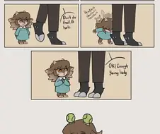 염소 뿔이 갓자란 만화