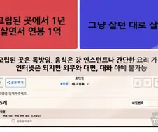 실제로 고립된 곳에서 사는 직업이 있긴하더라