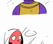 낙지에게 당한 타노스 만화