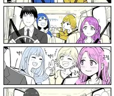 [신데마스] 뉴제네 차안에서 푸슛 푸슛 하는 만화