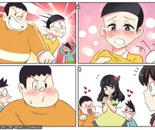 호모) 퉁퉁이가 진구에게 반하는 만화