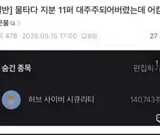 주식) 물타다다 어느날 대주주가 되어버린 사람