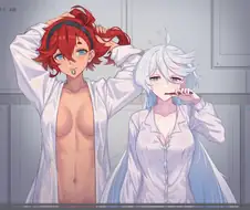 [후방][수성의마녀피곤한 모습의 미오리네와 슬레타