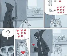 할머니한테 목숨 나눠주는 고양이.JPG