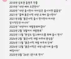 화려한 붉은사막 출시까지 여정