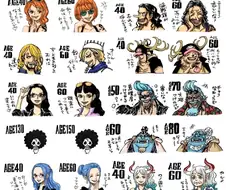원피스. 지금까지 나온 옳은 미래의 40대 60대