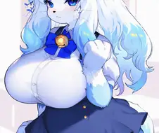 [퍼리] 평범한 몸매의 고양이 아가씨
