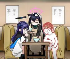 블루아카) 회피탱이 디저트 먹는 만화.manhwa