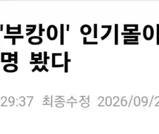 부산 상어 부캉이...＇추석 연휴 나흘간 46만 8천명 봤다＇